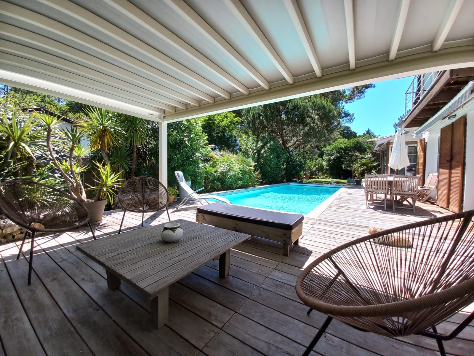 Pergola toile rétractable Andernos